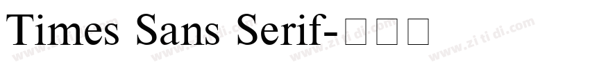Times Sans Serif字体转换